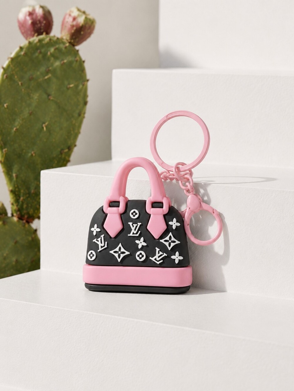 1PC Keychain Bag Charm Mini Lux FASHION Bag Silicone Purse Accessory